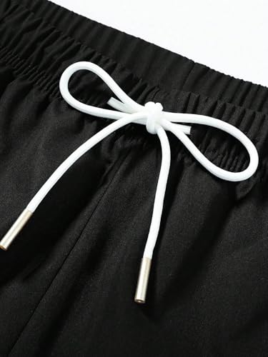 ZAFUL Men's Sweatpants Casual Striped Sport Straight Leg Pants Loose Fit Drawstring Versatile Long Trousers2