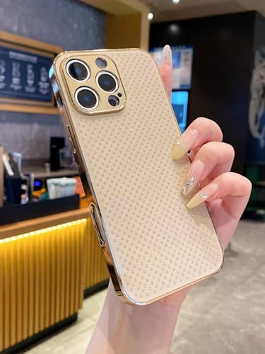 Coque rigide iPhone 15 Pro antichoc strass brillants jaune