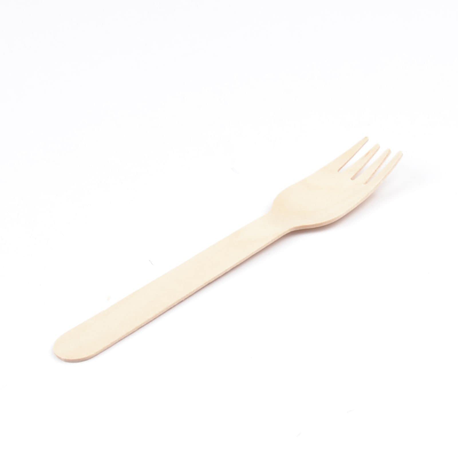 2000 Stück Holzgabel, 16 cm Einmalbesteck Holz Gabel Holzgabeln Holzbesteck