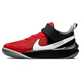 nike team hustle d 10, sneaker, 607 red black, 28 eu