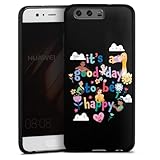 Silikon Hülle kompatibel mit Huawei P10 Case schwarz Handyhülle Disney Princess Offizielles...