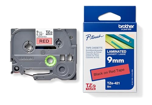 Brother Ruban laminé sur Rouleau 0 9 cm x 8 1 rouleau x pour P Touch PT 1000 1080 1090 1290 1600 1650 18 1830 1950 1960 2430 2700 PT GL 200 - vue 5