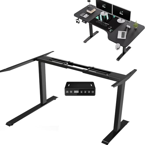 Em forma de L Mesa Eletrica Ajustavel, Estrutura para Mesa de pé Elétrica com Pernas de Mesa Ajustáv