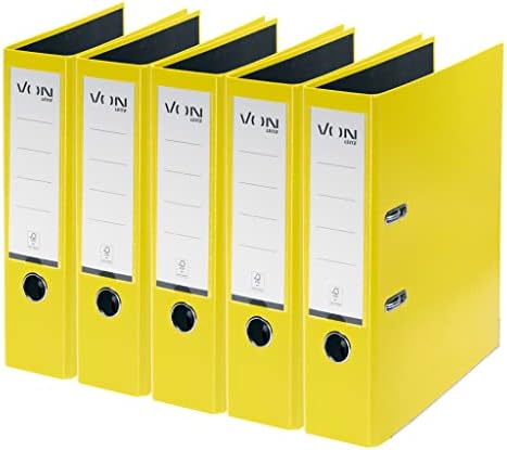 VON Leitz 10550055 segregator A4, karton z okładką z tworzywa sztucznego, szerokość grzbietu 80 mm, na 600 arkuszy, karton z certyfikatem FSC, do szkoły, nauki i gospodarstwa domowego, zielony,