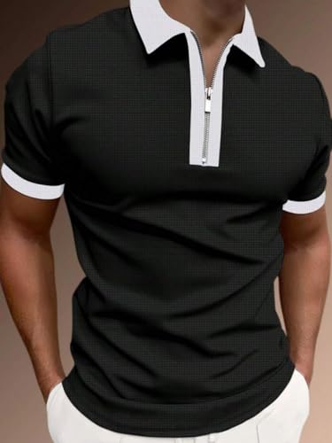 Image of GRECIILOOKS Men's Polycotton Regular Fit T-Shirt | Polo T Shirt for Men | Casual T Shirts