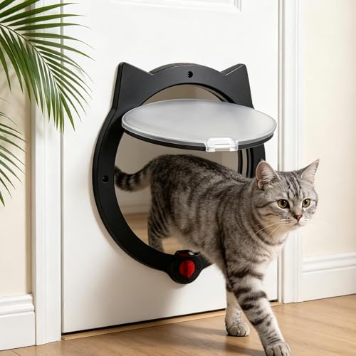 Puerta de gato para evitar portazos y regular el paso de mascotas 4