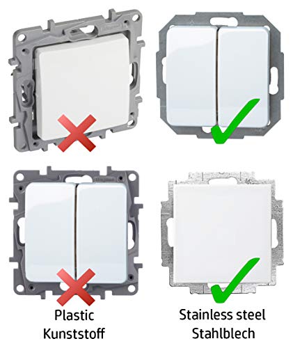 Samotech® 2-fach Lichtschalter Abdeckrahmen (SM217)