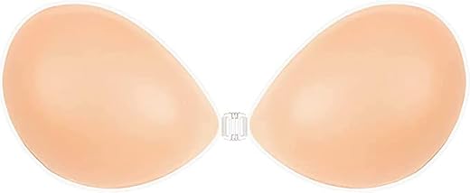 DClub Women Adhesive Bra Reusable Strapless Self Silicone Push-Up Invisible Sticky Bras For Backless & Off Shoulder Dress.