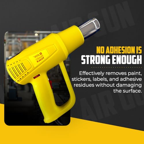 Image of Jon Bhandari Tools Hot Air Gun 2500W | Electronically Controlled Heat Gun | 60C - 600C | Paint & Sticker Removal, Shrink Wrapping, PVC Bending, Plastic Welding & Electronics Repair | Industrial Use
