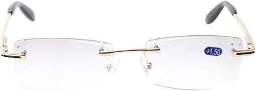 SOOLALA - Gafas de lectura antifatiga con corte de diamante de gama alta