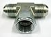 AF C5707-04-04-04 - 1/4 JIC (7/16'-20 Threads) - Tee Swivel Nut Branch