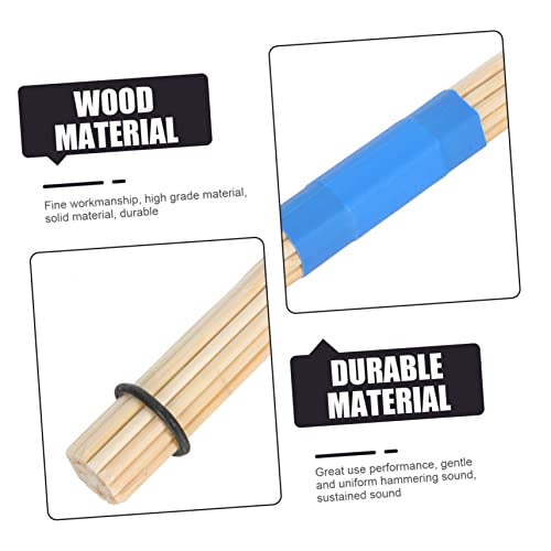 Par de baquetas profesionales para percusión de madera miniatura 7