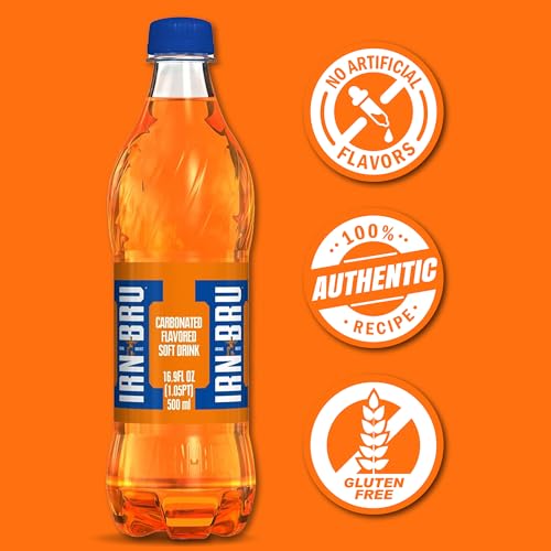 Barrs Originals Soft Drinks Irn-Bru, 16.9 Fluid Ounce (Pack of 12)