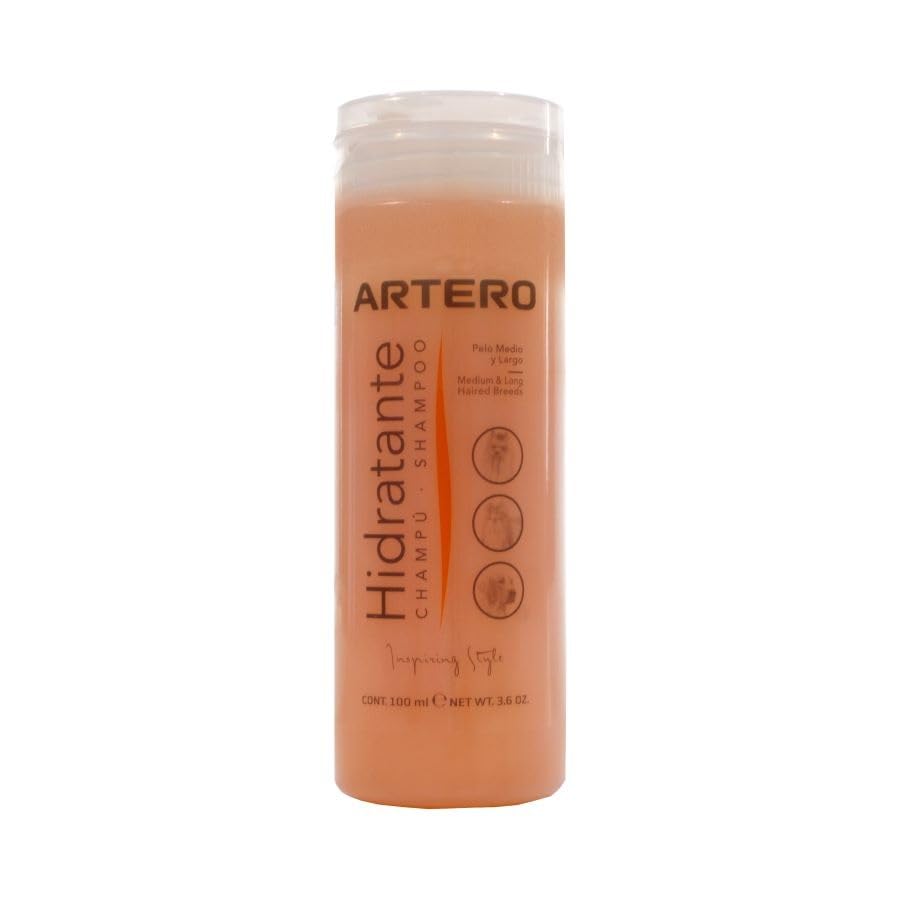 Artero Hidratante. Champú para Perros Que aporta Gran hidratación para Mantener un Perro de Pelo Largo. (100 ml)