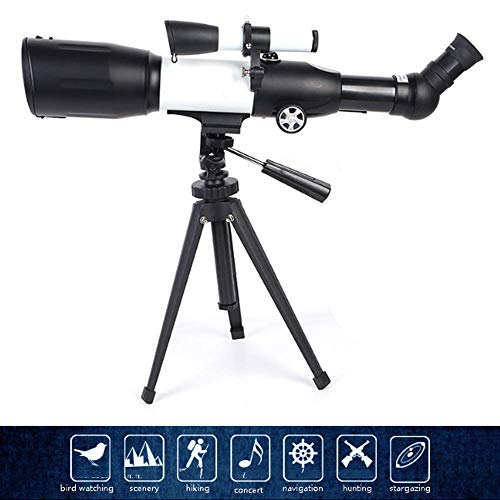 Telescopio astronómico refractor 50 mm con trípode y bolsa miniatura 2