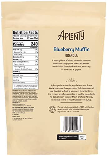 Aplenty Amazon Brand, Aplenty Blueberry Muffin Granola thumb #1