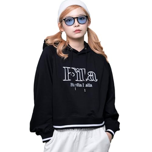 FILA 裏毛ショートラグランフードパーカーfl2063