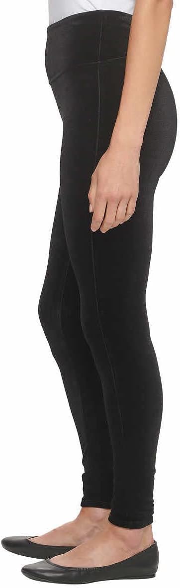Andrew Marc Womens Lightweight Velvet Leggings (Small, Black) - Image 3