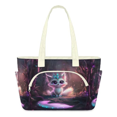 Sac fourre-tout renard mignon grand sac cadeau pour femme