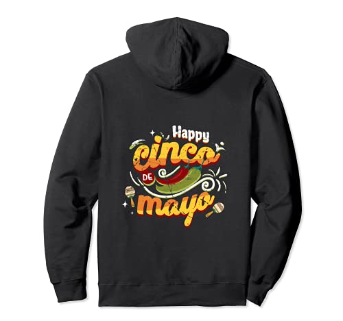 Lindo Feliz Cinco De Mayo Hombres y Mujeres Mexicano Fiesta Día Sudadera con Capucha