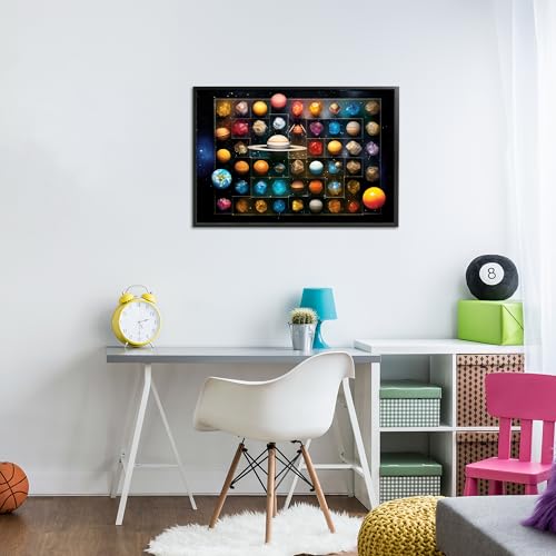 Tableau moderne espace Stupell cadre noir pour mur vide chic