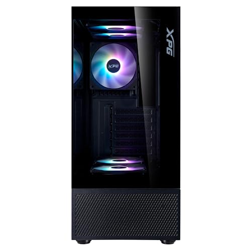 Gabinete para PC XPG INVADER X MINI ATX Mid Tower con 5 ventiladores ARGB y color negro - BKCWW miniatura 3