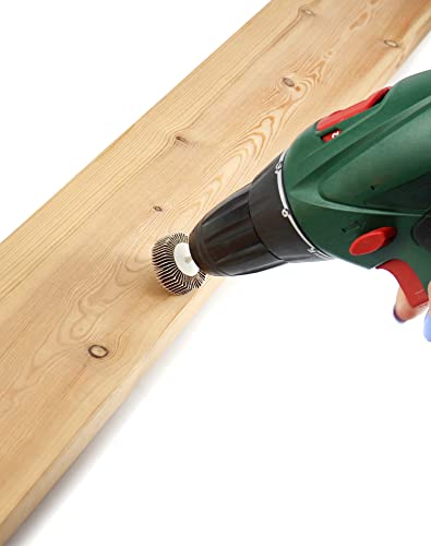 QWORK® 30 Stück Fächerschleifer, Lamellenschleifer, 32 x 10 x 3mm, 80 Grit für Rotary Tools