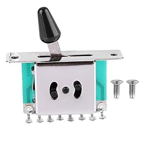 Elektrische Gitaar 5 Way Pickup Selector Tuimelschakelaar, elektrische Gitaar 5-Way Pot Switch Bedieningsknop Pickup Selector Gitaar Accessoires