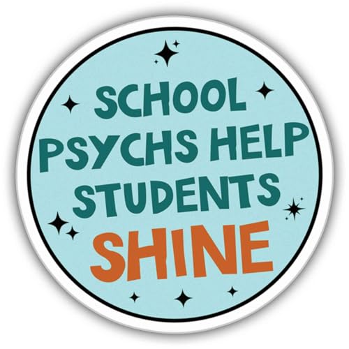 ZANEMIRU School Psychology Sticker School Psychs Help Students Shine Sticker ...