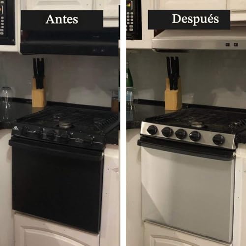Vinilo para nevera y encimeras que transforma cocinas oscuras en espacios modernos 7