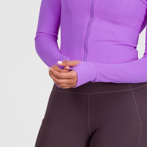 Image of YITTY Active Women's Ultraluxe Full Zip Jacket, Athleisure, 4-Way-Stretch, Thumbholes