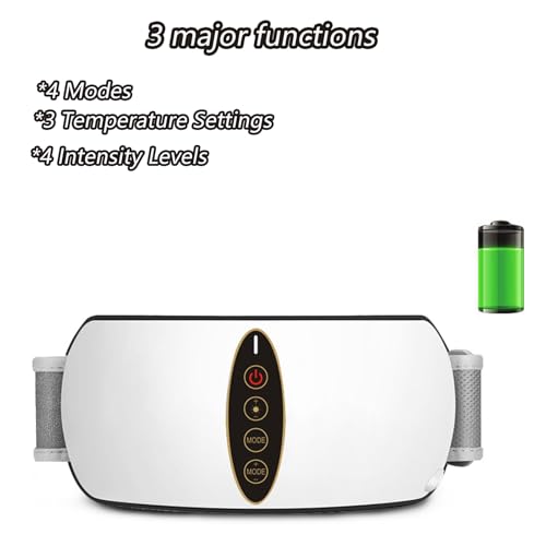 Masajeador Abdominal Automático, Cinturón Eléctrico Adelgazante con 3 Niveles de Temperatura, 4 Modos y 4 Niveles de Intensidad, para Incrementar la Motilidad Gastrointestinal miniatura 2
