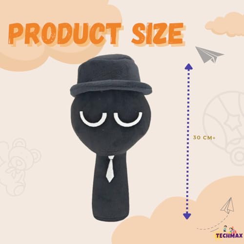 Image of Customized Text Black Sprunki Plushies