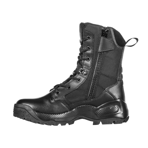 Image of 5.11 Tactical Women's A.T.A.C. 2.0 8 Inch Side Zip Tactical Boot - Durable Duty Boot with Ortholite Comfort, Slip Resistant Outsole, Black, Style 12403ABR