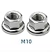 for Bike Hub Screw Nut for Fixed Gear for Bike Replacement Part, M9 M10 3/8 Threaded Nut, Crew Nut for Hubs, 2PCS for Bike Maintenance Hardware, Dark(2PCS M10)