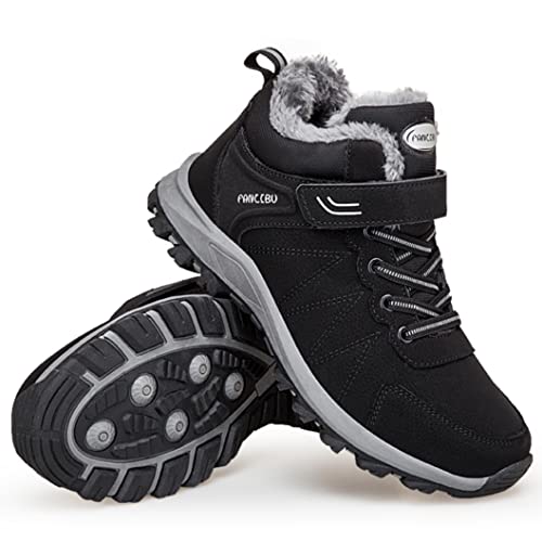 MAIZUN Womens Winter Snow Boots Fur Lined Winter Ankle Boots Outdoor Hiking Walking Trekking Shoes2