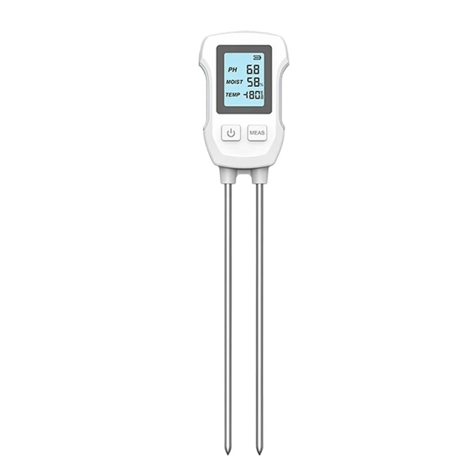 Misuratore di umidità del terreno 3 in 1, misuratore digitale di temperatura delle piante/umidità del terreno/PH, display for test del terreno for giardinaggio e agricoltura(1PCS)
