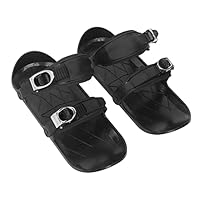 Mini-Skischuhe, kurz, verstellbare Verbindung, schwarz, einfache Kontrolle des kurzen Schnees, für Skiwettbewerbe für Erwachsene