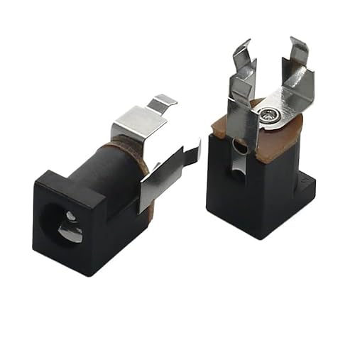 DC-014A 3P DIP DC Power Socket Toy Charging Interface Black Female Equipment Port(5Pcs)