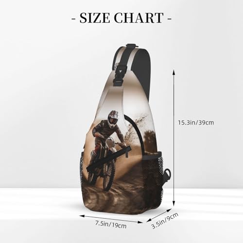 Sling Backpack Crossbody Sling Bag Motocross Chest Bag Daypack miniatura 2