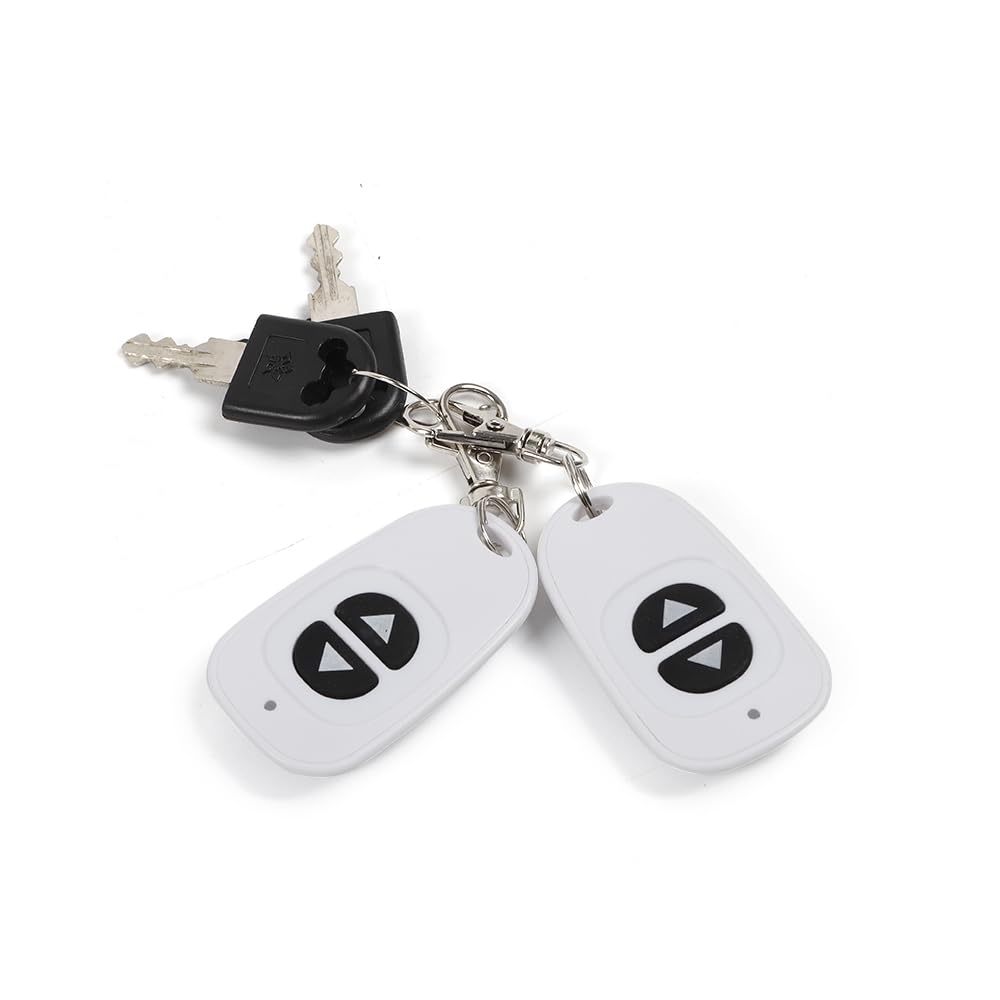 Automatische Car Parkplatzsperre Parksperre mit 2 Fernbedienung Absperrpfosten mit Fernbedienung und 2 Schlüssel Parkpfosten der Fernbedienung 30m Parkplatzsperre,Gelb