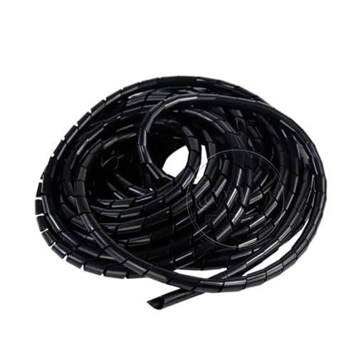 Spiral Cable Wrap,9.8ft â€“ 3/5 inch Spiral Wire Wrap Cord Covers Bundle Sleeve Hose for PC TV Computer Electrical Wire Organizer,Tangle Stop Cord Cover and Detangler,Black Spiral Cable Wrap
