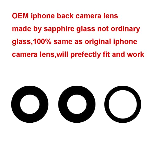 Cristal de cámara trasera para iPhone 11 Pro con adhesivo preinstalado que elimina fotos borrosas 3