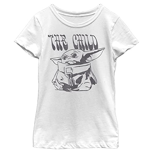 T-shirt Star Wars fille coton blanc confortable manches courtes taille S