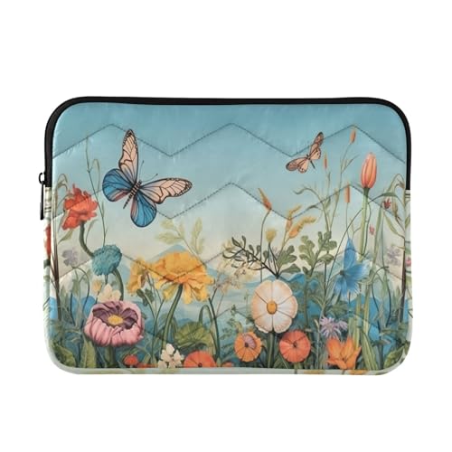 Funda para Laptop 13-14 Pulgadas con Diseño Floral Colorido