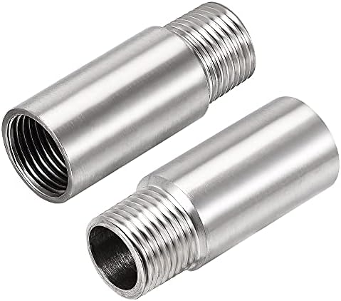 2PCS 1/2 G Male To 3/8 Compression Female Thread Bushing Pipe Fitting