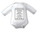 Kleiner Fratz Body Baby 1/1-Arm mit Druck SCHREIANLEITUNG (Gr. 50/56) / 150030