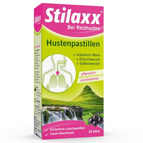 Stilaxx Hustenpastillen 28 Pastillen - bei Reizhusten - reizlindernde Wirkung - für Kinder ab...