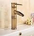 Solepearl Grifo de Lavabo, Bambú Cocina Baño Grifo Lavabo Grifo, Grifo de...
