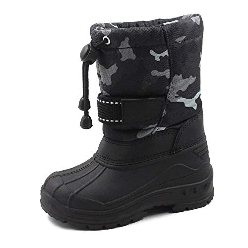 SkaDoo Kids Snow Boots Unisex Toddler-Big Kid Gray Camo